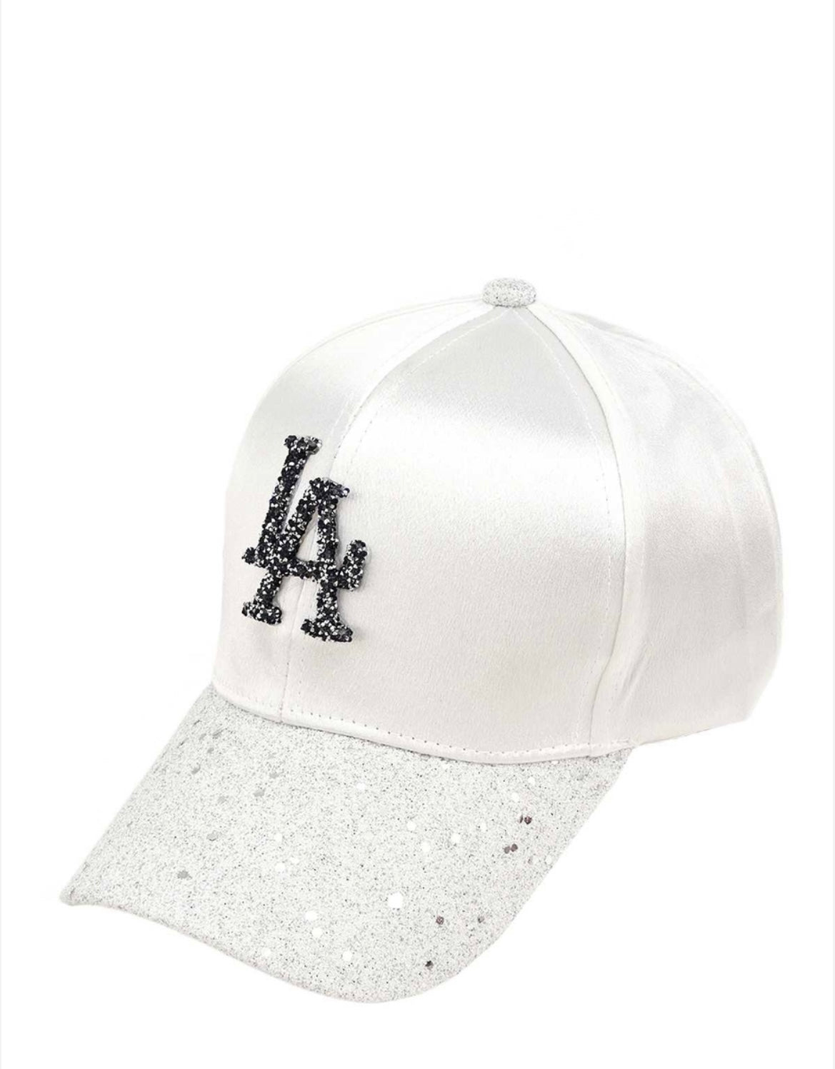 Rhinestone LA Charm Sparkle Baseball Cap