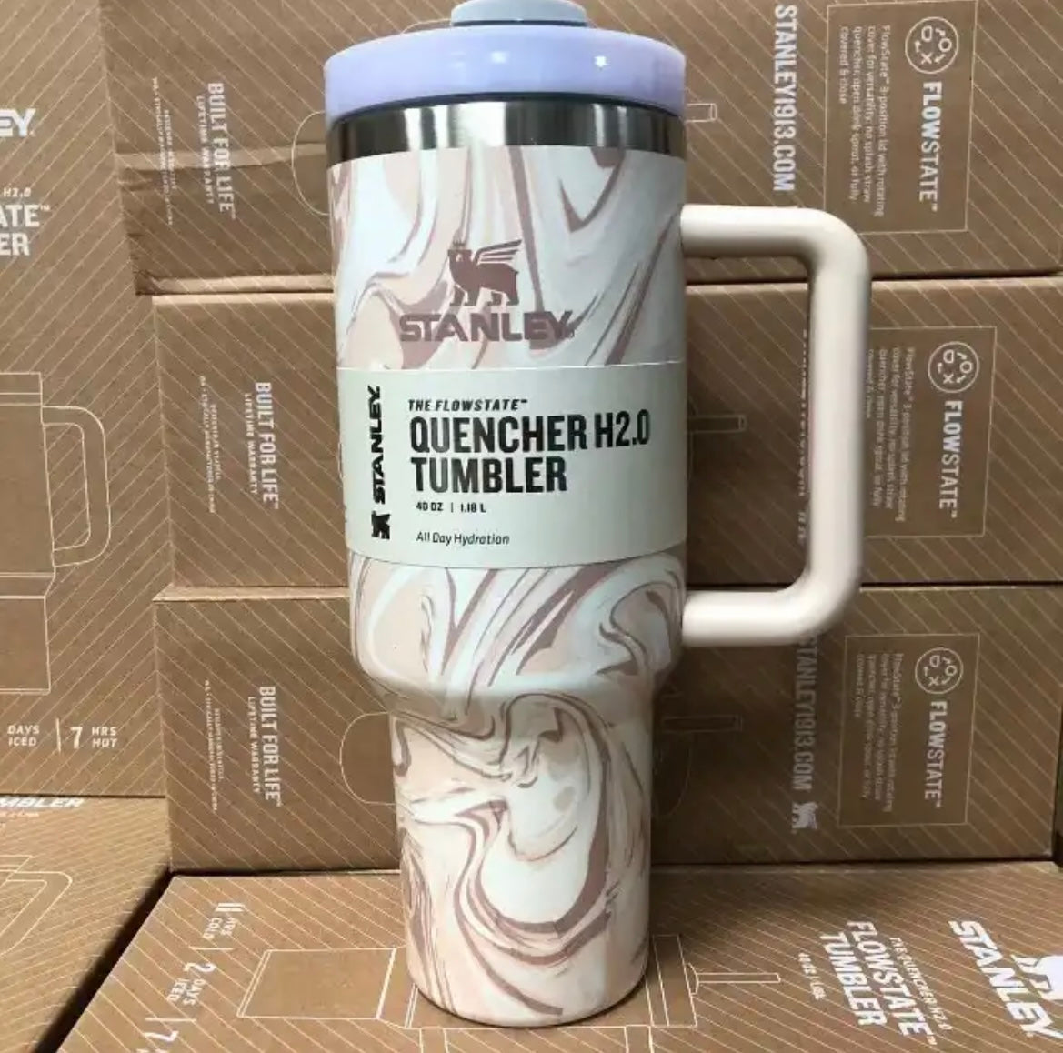 Stanley 40 oz Stainless Steel H2.0 FlowState Quencher Tumbler