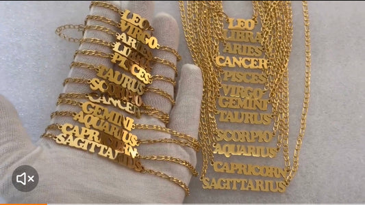 18k Gold Plated Zodiac Necklace