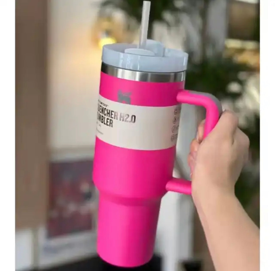 Stanley 40 oz Stainless Steel H2.0 FlowState Quencher Tumbler