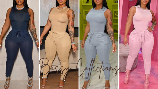 Casual 2 Piece• Drawstring Pants Set