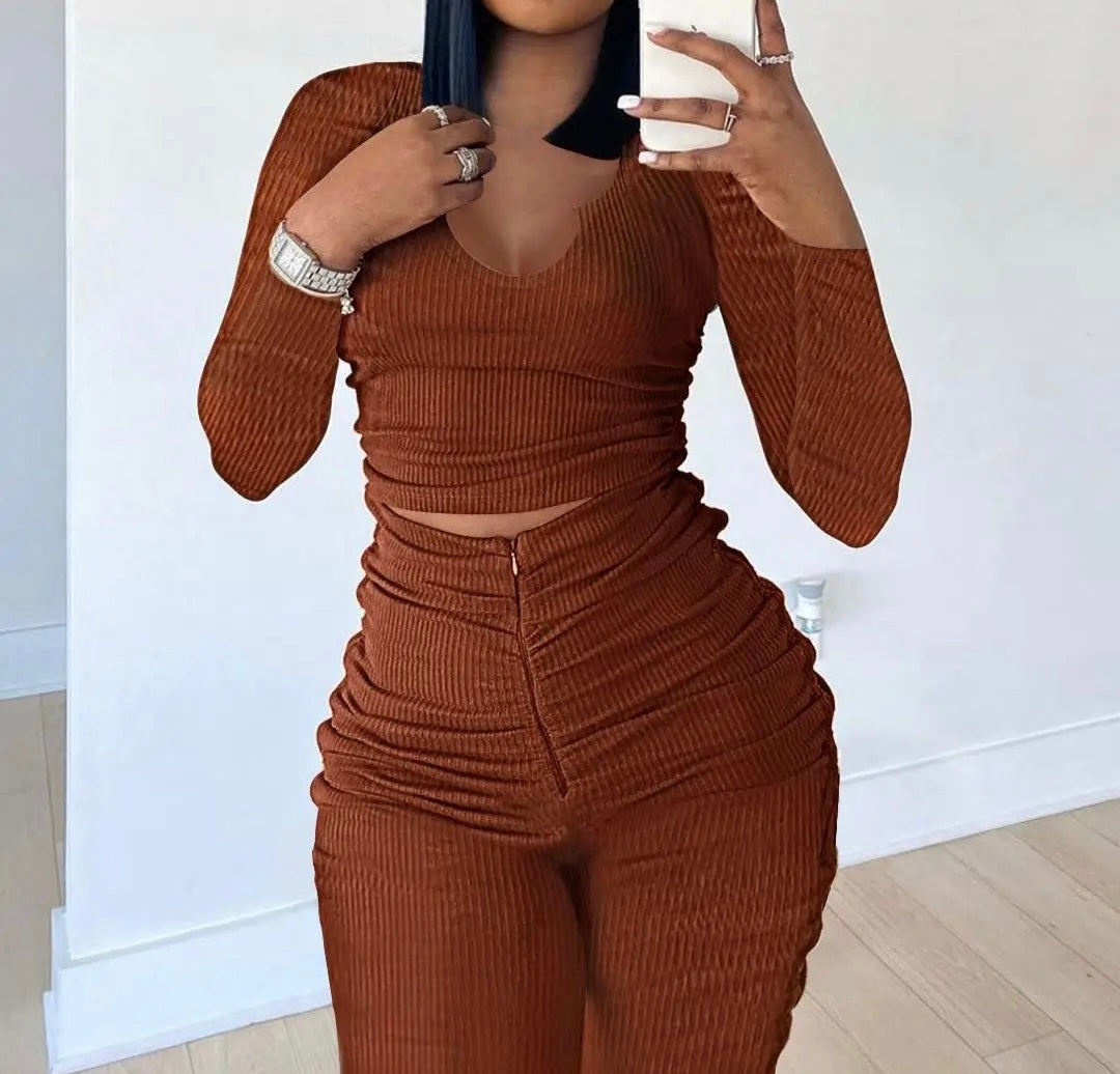 Casual Fall Outfit - 2 piece lounge wear